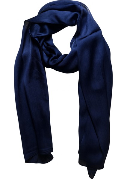 Lacivert Şal - Parlak Dokulu Şık Şal fiyatları