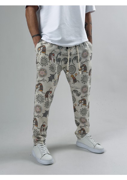 Desenli Baget Pantolon COC2584