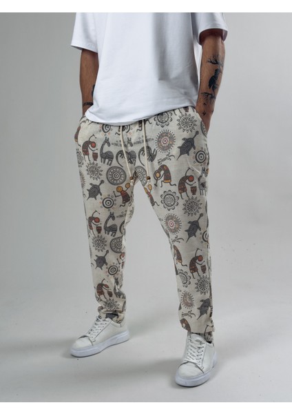 Desenli Baget Pantolon COC2584 modelleri