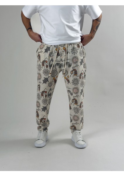 Desenli Baget Pantolon COC2584 fırsatları