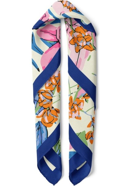 Tropikal Çiçek Desenli Fular fiyatları