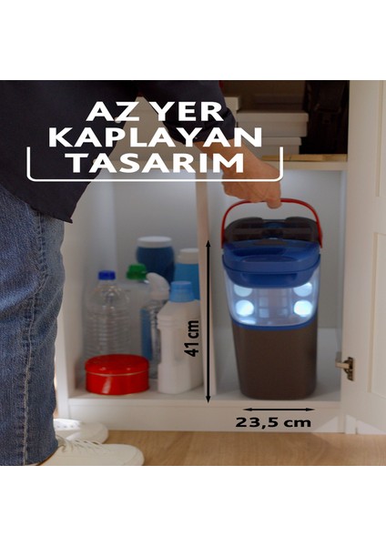 H2PRO %100 Kirli ve Temiz Suyu Ayıran Temizlik Seti ve 2 Paket Yedek Mikrofber Mop