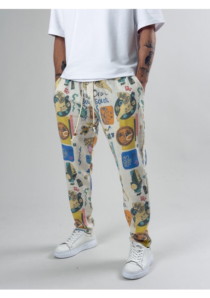 Etnik Desenli Erkek Baget Pantolon COC2588 modelleri