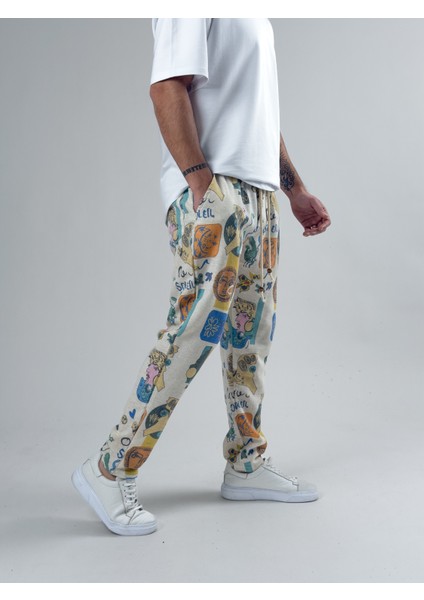 Etnik Desenli Erkek Baget Pantolon COC2588 fırsatları
