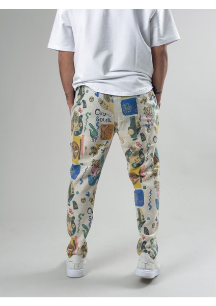 Etnik Desenli Erkek Baget Pantolon COC2588 indirimleri