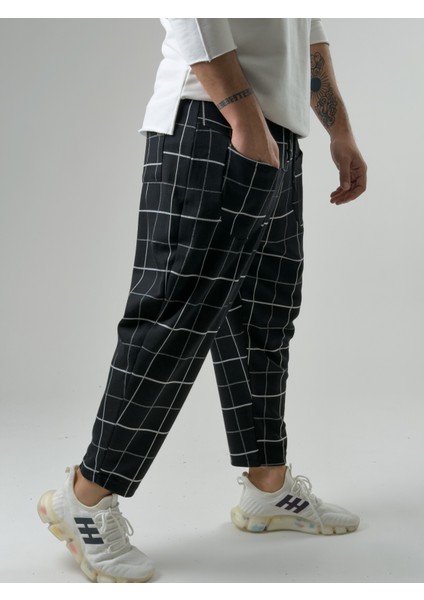 Ön Cep Detaylı Desenli Erkek Baget Pantolon COC2601