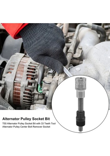 1/2 T50 Alternatör Kasnak Soket Ucu 33 Dişli Alet Sökme Soketi fiyatları
