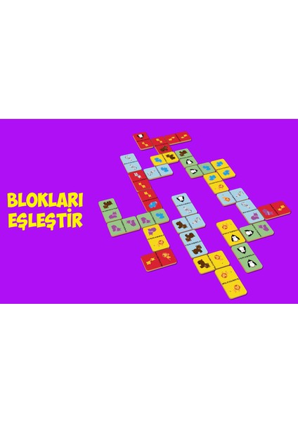 Ahşap Eşleştirme Oyunu, Renkli ve Eğlenceli Taşlar Seti fırsatları