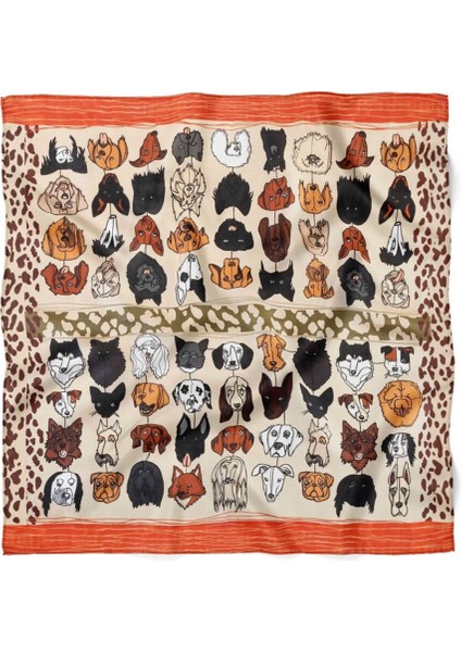Köpek Desenli Fular modelleri