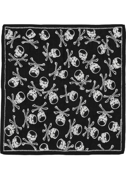 Siyah Zemin Kuru Kafa Desenli Kadın Fular fiyatları