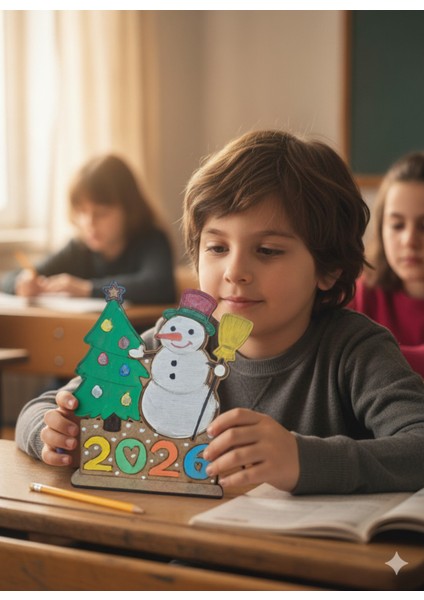 Kardan Adam ve Çam Ağacı Ahşap Boyama Setleri, Eğlenceli ve Yaratıcı Etkinlikler Için. fiyatları