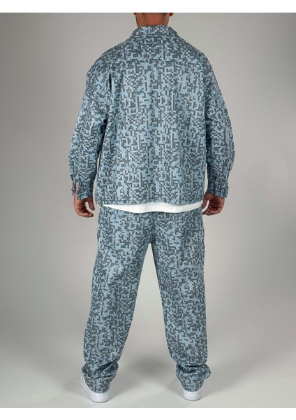 Kare Desenli Gabardin Erkek Takım COC2594
