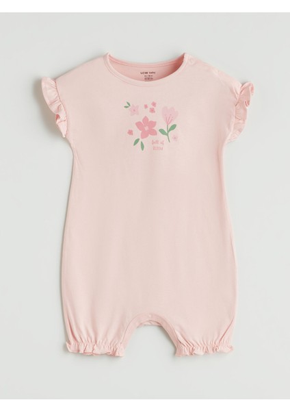 Yeni Sezon Bisiklet Yaka Çiçekli Kız Bebek Tulum 2'li fiyatları