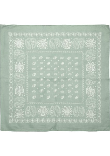 Mint Yeşili Paisley Desenli Kare Fular fiyatları