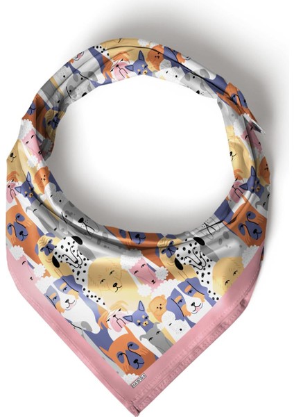Köpek Desenli Bandana Fular fırsatları