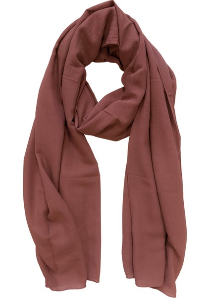 Dokulu Kızıl Kahve Şal