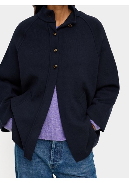 Yüksek Yaka Örgü Panço