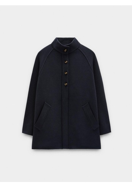 Yüksek Yaka Örgü Panço indirimleri