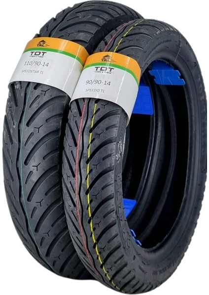 110/90-14 ve 90/90-14 Tl (Tubeless - Dubleks) Speedy Lastik Takımı modelleri