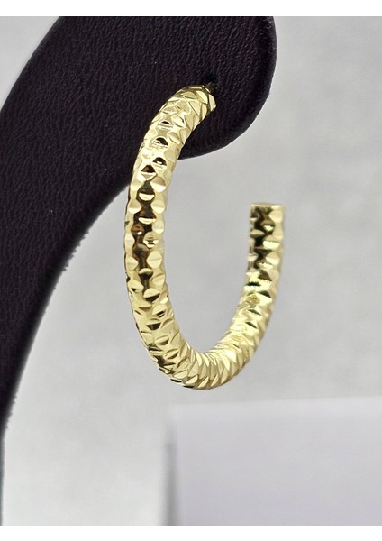 Xuping Burma Model Gold Renk Çelik Küpe