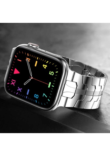 Apple Watch Ultra 2 49MM Sentinel Ultra Ayarlanabilir Metal Kordon Kayış