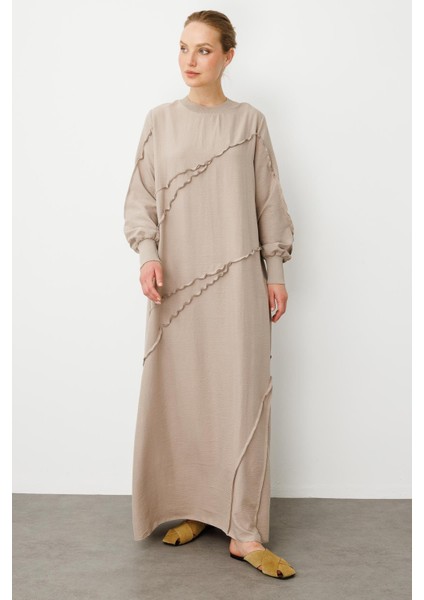 Parcha - Dikiş Ipekçe Doku Ribanalı Özel Elbise Kap-R-Taş fiyatları