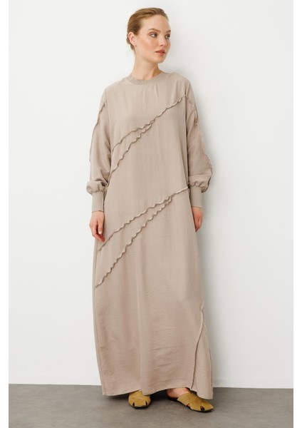 Parcha - Dikiş Ipekçe Doku Ribanalı Özel Elbise Kap-R-Taş modelleri