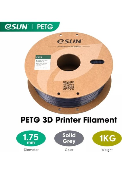 Petg Filament Gri 1,75MM 1kg - Urhanshop Gönderimli fiyatları