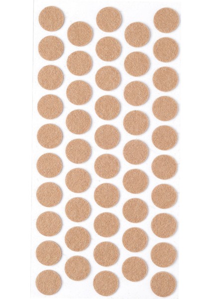 48 Adet Yapışkanlı Sandalye, Masa, Koltuk Altı Parke Koruma Keçesi, Yuvarlak, 2 cm