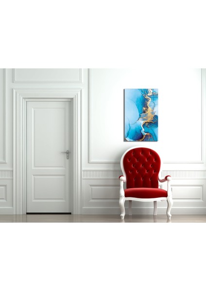Mavi Renkli Soyut Cam Tablo fiyatları