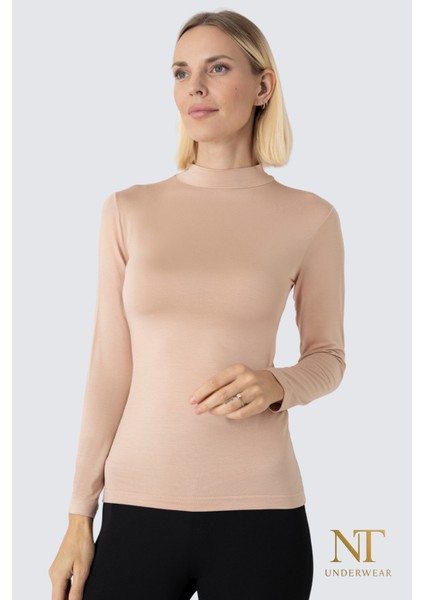 Kadın Bambu Balıkçı Yaka Uzun Kol Body – Hafif, Rahat ve Şık modelleri