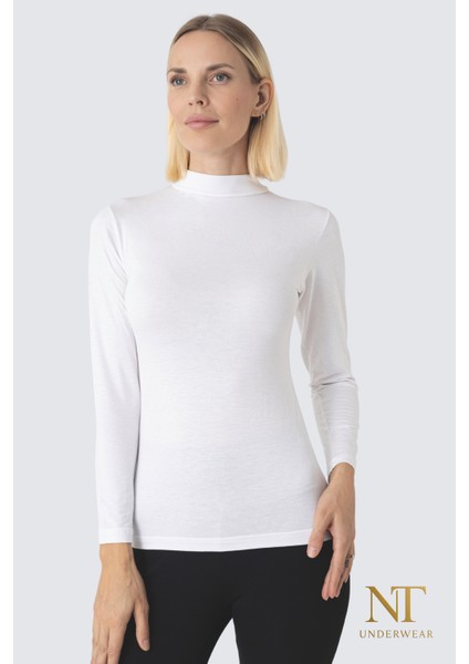 Kadın Bambu Balıkçı Yaka Uzun Kol Body – Hafif, Rahat ve Şık modelleri