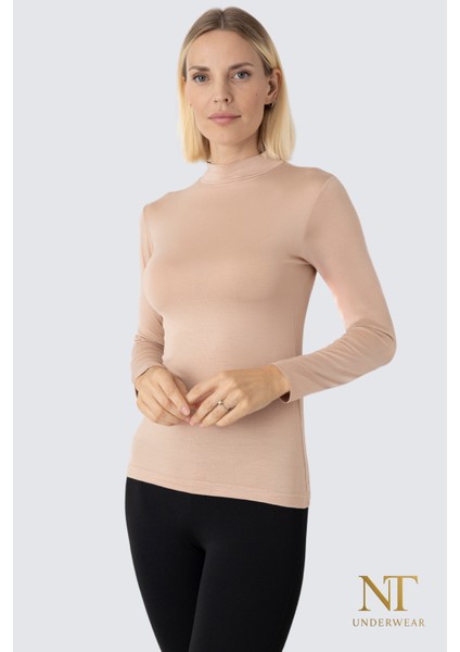 Kadın Bambu Balıkçı Yaka Uzun Kol Body – Hafif, Rahat ve Şık fiyatları