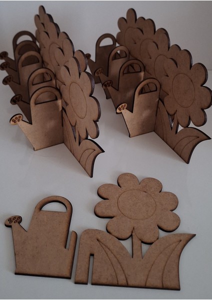 10 Adet Ahşap Çiçek Su Kabı Hobi ve Sanat Seti, Anneler Günü Için Mükemmel modelleri