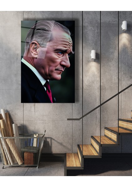 Atatürk Yüz Portresi Cam Tablo fiyatları