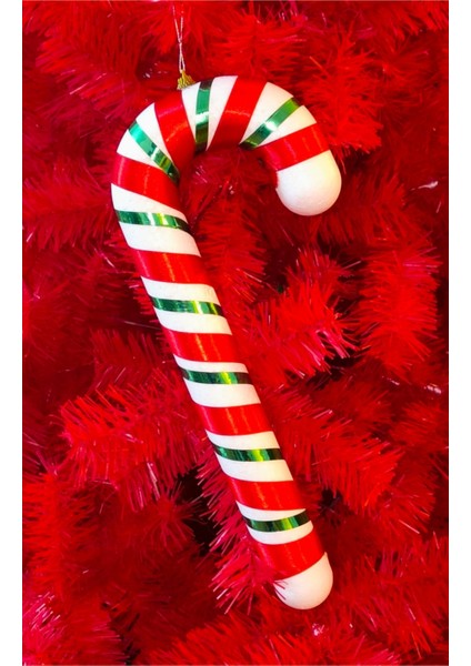 Yılbaşı Çam Ağacı Süsü Baston Şeker 35 cm fiyatları