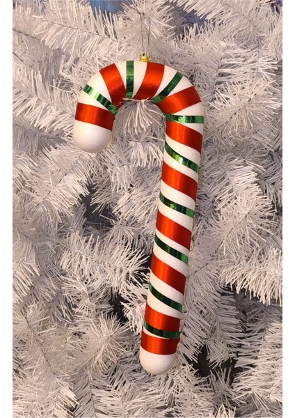 Yılbaşı Çam Ağacı Süsü Baston Şeker 35 cm fırsatları