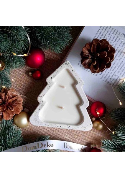 Noel Ağacı Ev Dekoru Mumluk, Yeni Yil Ağacı, Çam Ağacı Mumluk, Dekoratif Yeni Yil Hediyesi, Ev Dekorasyon, Hediyelik Obje Beton Ağac Mumluk fiyatları