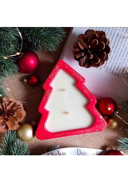 Noel Ağacı Ev Dekoru Mumluk, Yeni Yil Ağacı, Çam Ağacı Mumluk, Dekoratif Yeni Yil Hediyesi, Ev Dekorasyon, Hediyelik Obje Beton Ağac Mumluk fırsatları