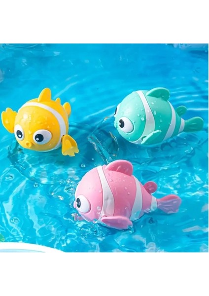 Renkli Balık Bebek Banyo Oyuncağı, Eğlenceli ve Güvenli Banyo Zamanı Hediyesi