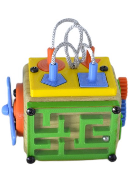 Renkli Ahşap Aktivite Kübü, Eğitici ve Öğretici, Çocuklar Için Eğlenceli Oyun fiyatları