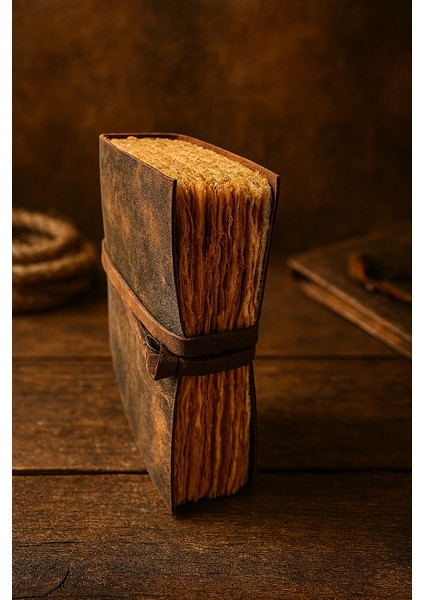 El Yapımı Hakiki Deri Vintage Defter / Özel Vintage Kağıt fiyatları