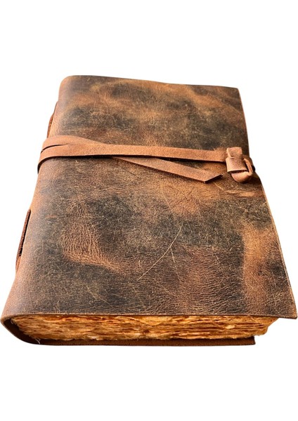 El Yapımı Hakiki Deri Vintage Defter / Özel Vintage Kağıt indirimleri