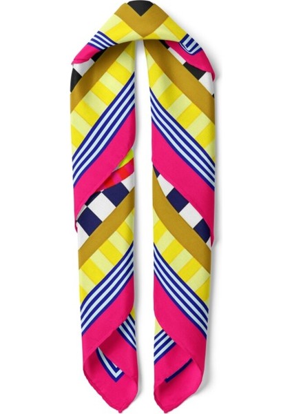 Geometrik Desenli Renkli Fular fiyatları