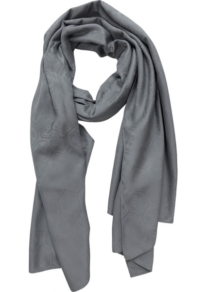 Gri Jakar Desenli Şal - Parlak Dokulu Şık Şal fiyatları