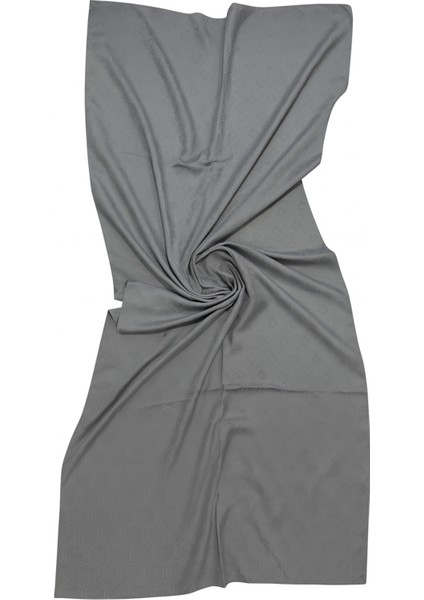 Gri Jakar Desenli Şal - Parlak Dokulu Şık Şal fırsatları