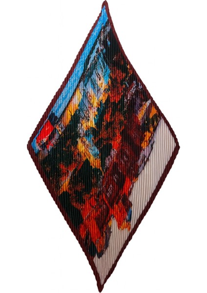 Renkli Desenli Piliseli Kadın Fular fiyatları