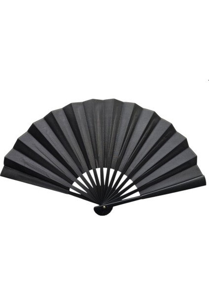 Plastik Kumaş Yelpaze 12'li Siyah