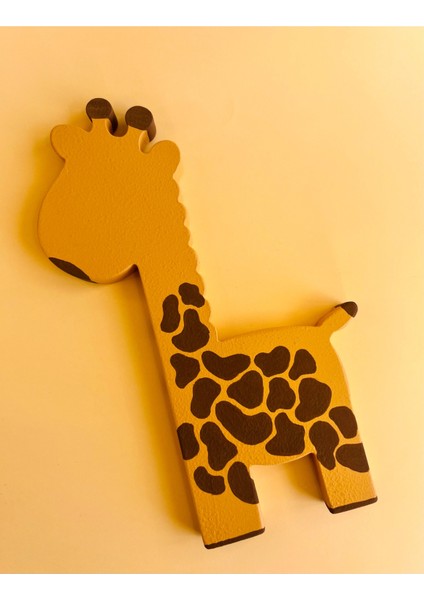 Sarı Kahverengi Ahşap Zürafa Oyuncak, Doğal ve Sevimli Çocuk Oyuncağı. modelleri