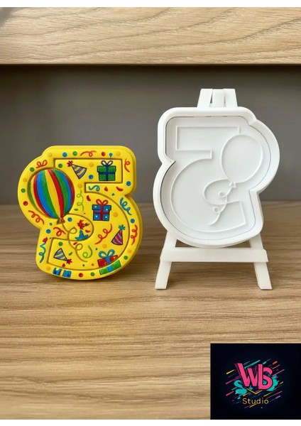 5 Yaş Doğum Günü Kurabiye Kalıbı ve Şeker Hamuru Şekillendirici